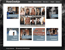 Tablet Screenshot of haarzaakje.nl